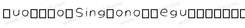 quot;KozSingMono-Regular字体转换
