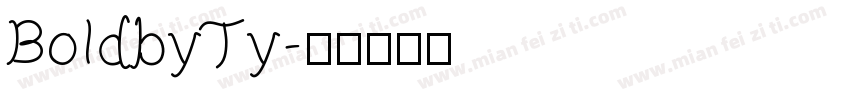 BoldbyTy字体转换