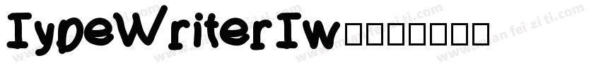 TypeWriterTwo字体转换