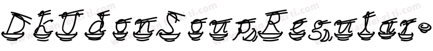 DkUdonSoupRegular-7e6w字体转换