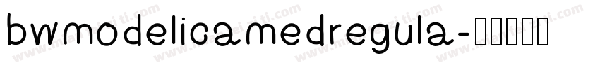 bwmodelicamedregula字体转换