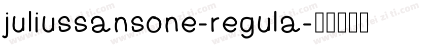juliussansone-regula字体转换