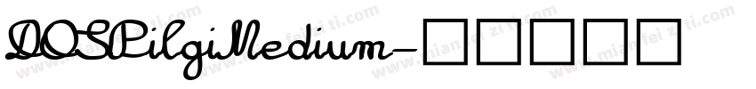 DOSPilgiMedium字体转换