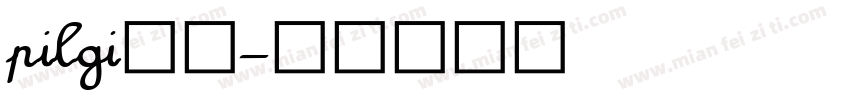 pilgi字体字体转换