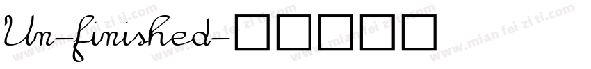 Un-finished字体转换