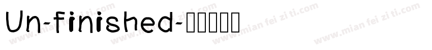 Un-finished字体转换