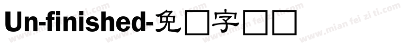 Un-finished字体转换