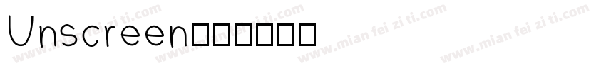 Unscreen字体转换