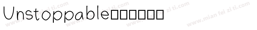 Unstoppable字体转换