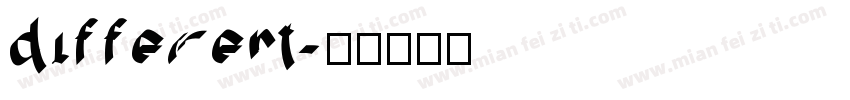 different字体转换