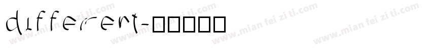 different字体转换