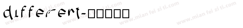 different字体转换