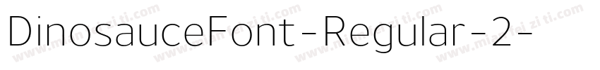 DinosauceFont-Regular-2字体转换