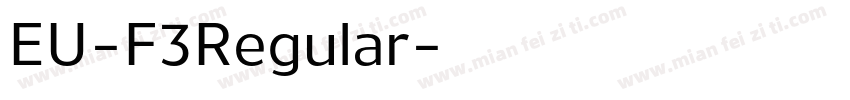 EU-F3Regular字体转换