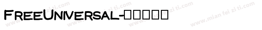 FreeUniversal字体转换