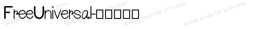 FreeUniversal字体转换