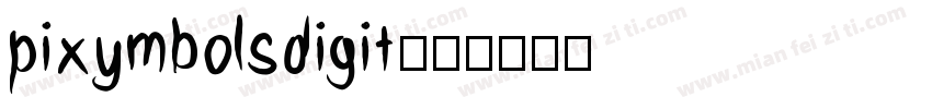 pixymbolsdigit字体转换