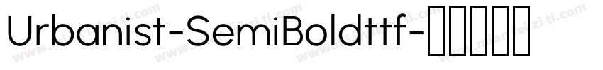Urbanist-SemiBoldttf字体转换