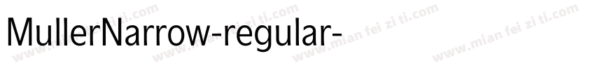 MullerNarrow-regular字体转换