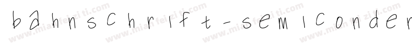 bahnschrift-semicondensed字体转换