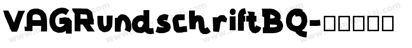 VAGRundschriftBQ字体转换