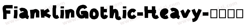 FianklinGothic-Heavy字体转换