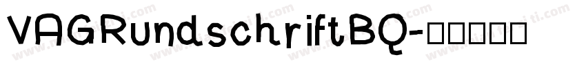 VAGRundschriftBQ字体转换