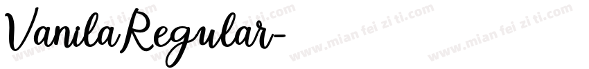 VanilaRegular字体转换