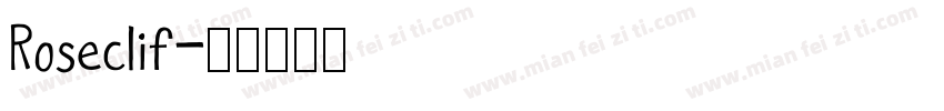 Roseclif字体转换