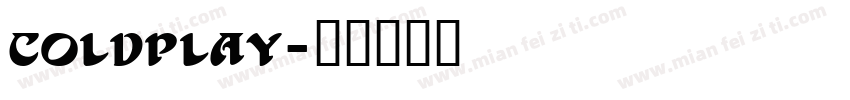 coldplay字体转换