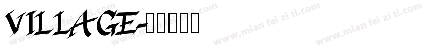 VILLAGE字体转换