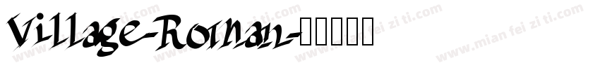 Village-Roman字体转换