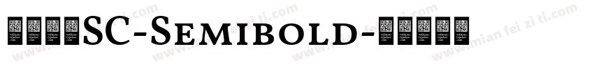 金萱那提SC-Semibold字体转换