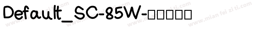 Default_SC-85W字体转换