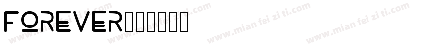 forever字体转换