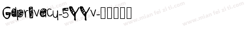 GdprIvacy-5YYv字体转换