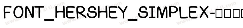 FONT_HERSHEY_SIMPLEX字体转换