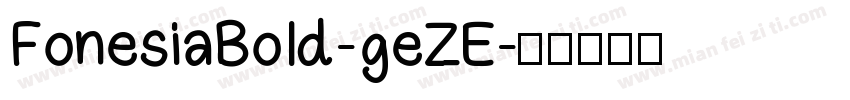 FonesiaBold-geZE字体转换