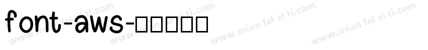 font-aws字体转换