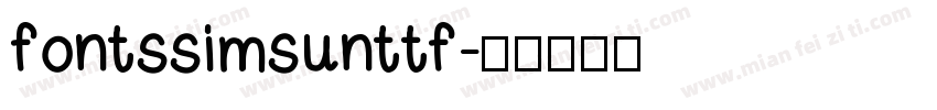 fontssimsunttf字体转换