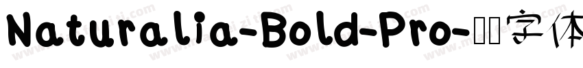 Naturalia-Bold-Pro字体转换