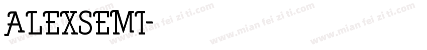 ALEXSEMI字体转换