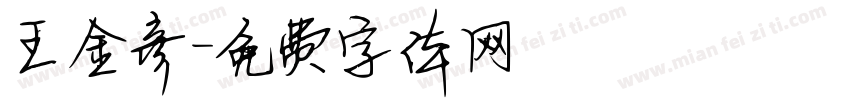 王金彦字体转换