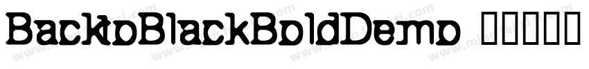 BacktoBlackBoldDemo字体转换