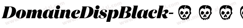 DomaineDispBlack字体转换