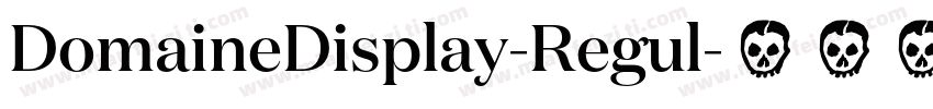 DomaineDisplay-Regul字体转换