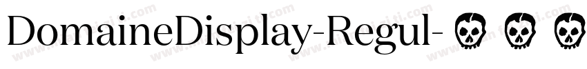 DomaineDisplay-Regul字体转换