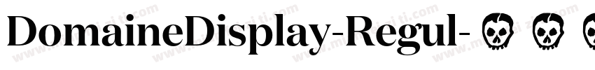 DomaineDisplay-Regul字体转换