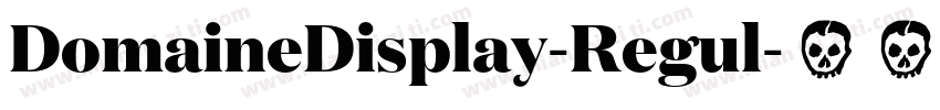 DomaineDisplay-Regul字体转换