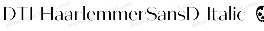 DTLHaarlemmerSansD-Italic字体转换